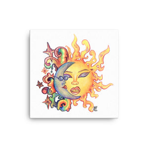"Sun and Moon" Canvas Print
